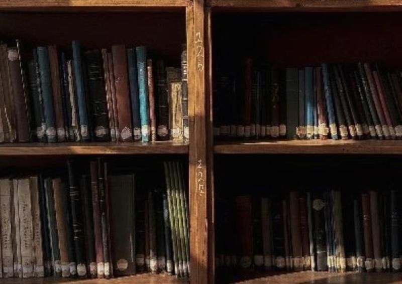 Bookcase full of books