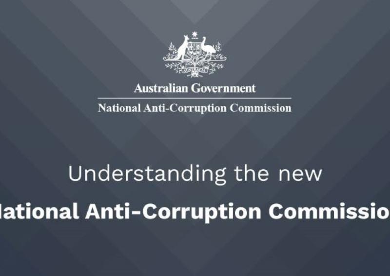 A logo of the National Anti-Corruption Commission with the wording, ‘Understanding the new National Anti-Corruption Commission”.