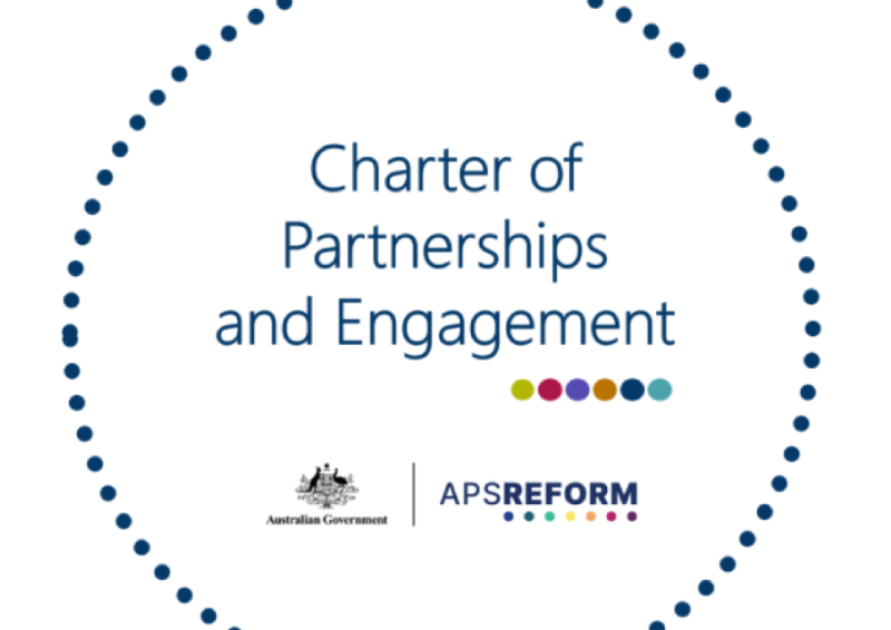 The Charter of Partnerships logo with APS Reform Office