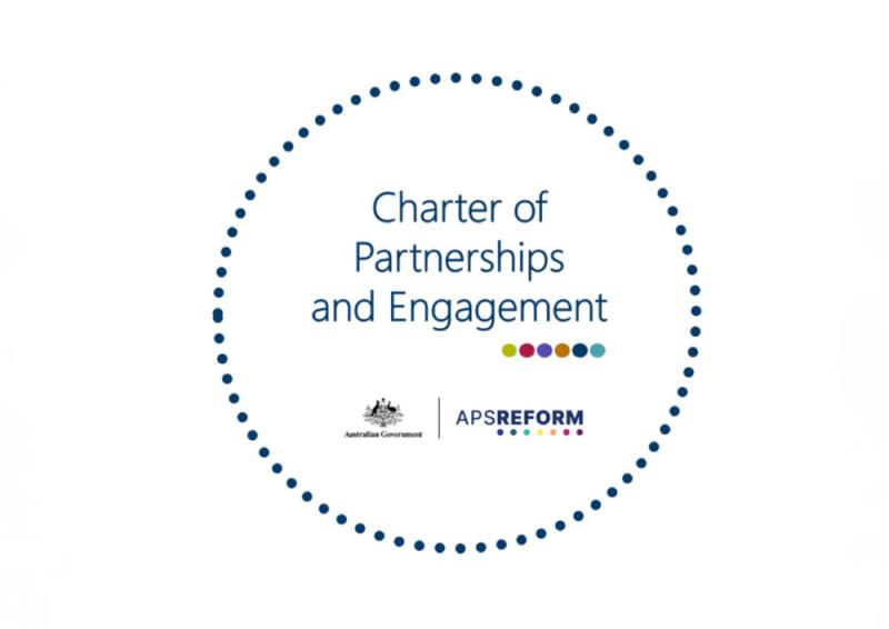 The Charter of Partnerships logo with APS Reform Office