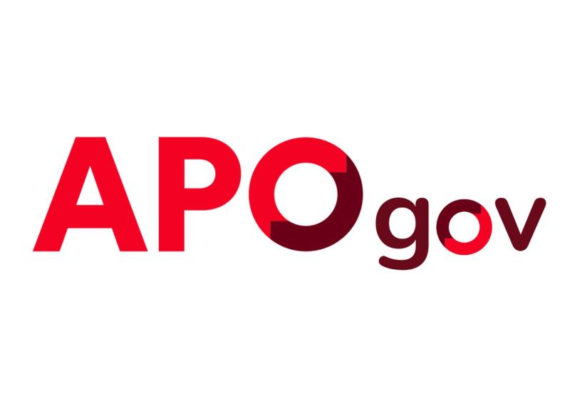 Logo of the organisation called Analysis & Policy Observatory with wording ‘APOgov’