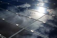 Image close up of a solar panel array Image courtesy of iStock