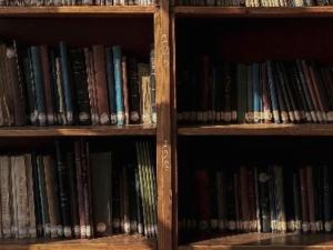 Bookcase full of books