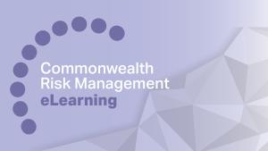 Light purple background with text, Commonwealth Risk Management eLearning